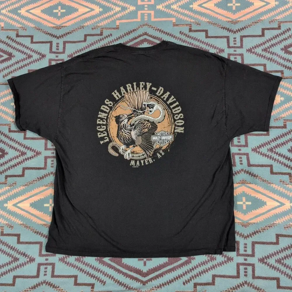 Harley-Davidson Shirt 2020 Snake Graphic T-shirt Oversized XL XXL Double Sided